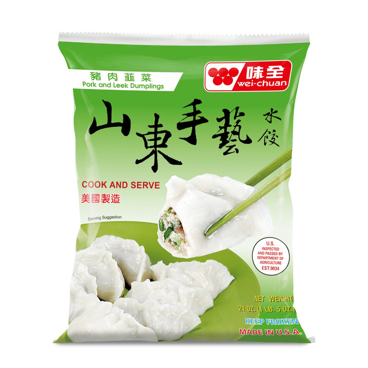 味全山东猪肉韭菜水饺(1lb 5oz) ｜ 大統華超級市場美國