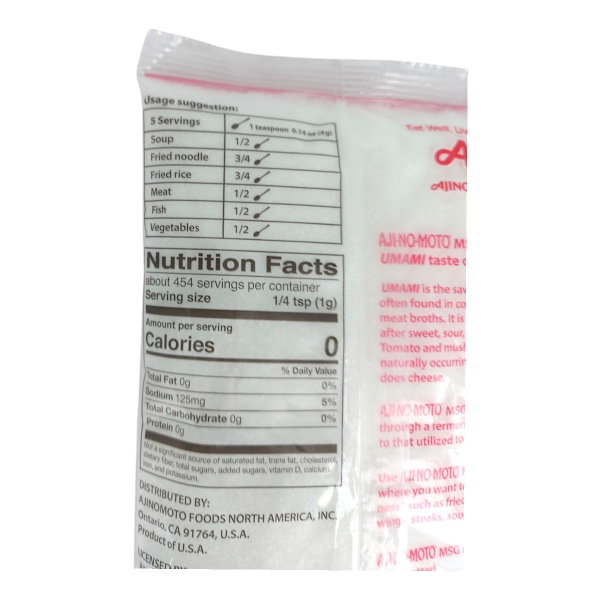 Ajinomoto Umami Seasoning Msg (1lb)