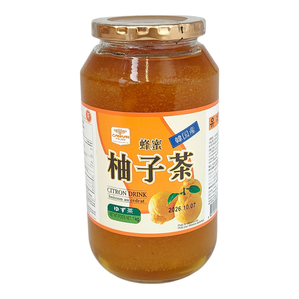 韩国Canaan蜂蜜柚子茶(35.2oz) ｜ 大统华超级市场美国
