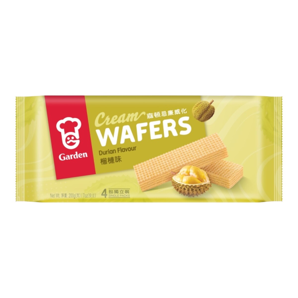 Garden Cream Wafers - Durian Flavor (7oz) ｜ 大統華超級市場美國