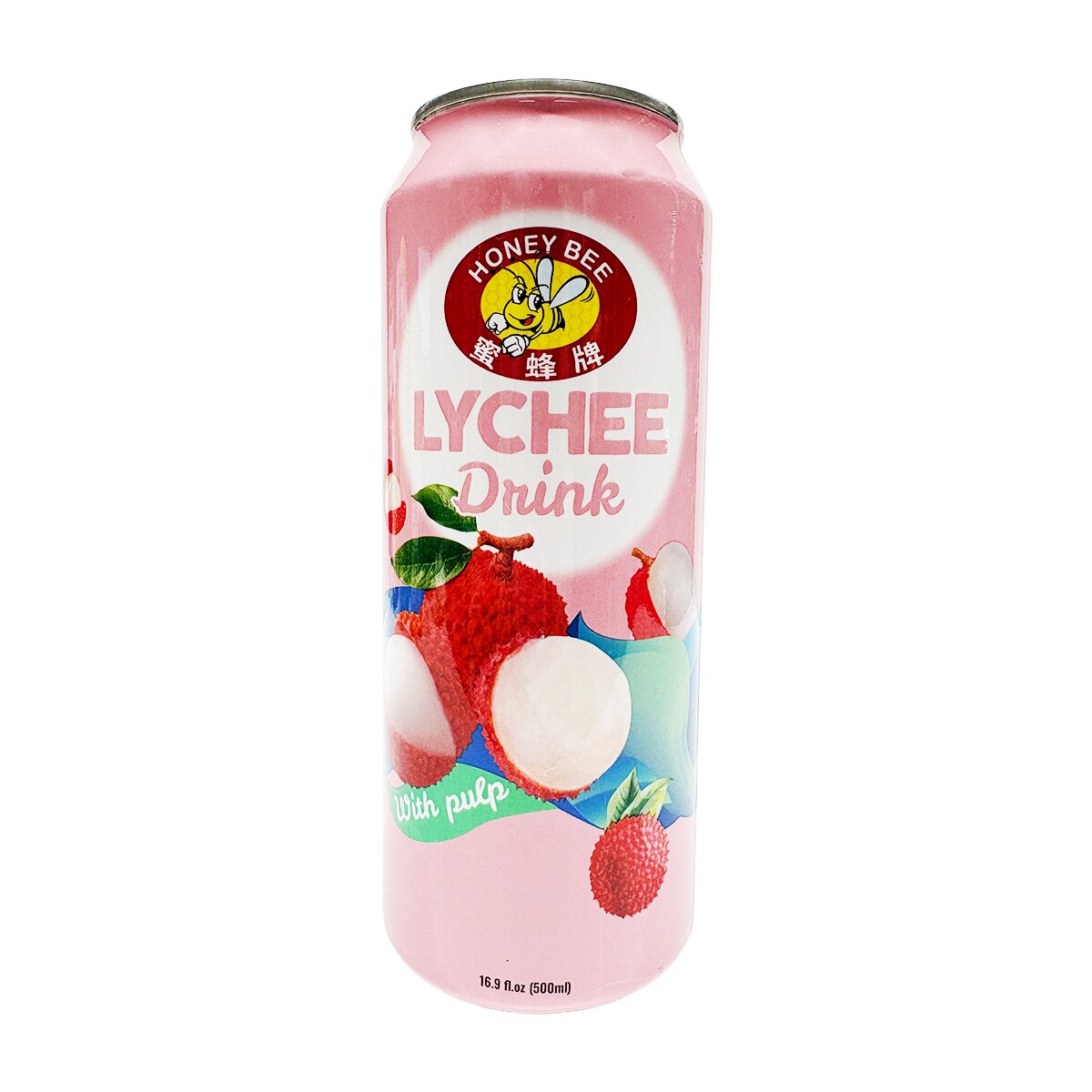 Honey Bee Lychee Drink with Pulp (16.9fl.oz) ｜ 大統華超級市場美國