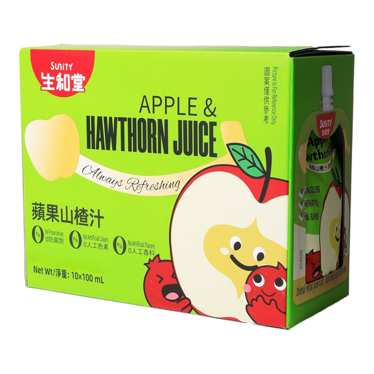 Sunity Apple and Hawthorn Juice (10x3.38fl.oz) | T&T Supermarket US