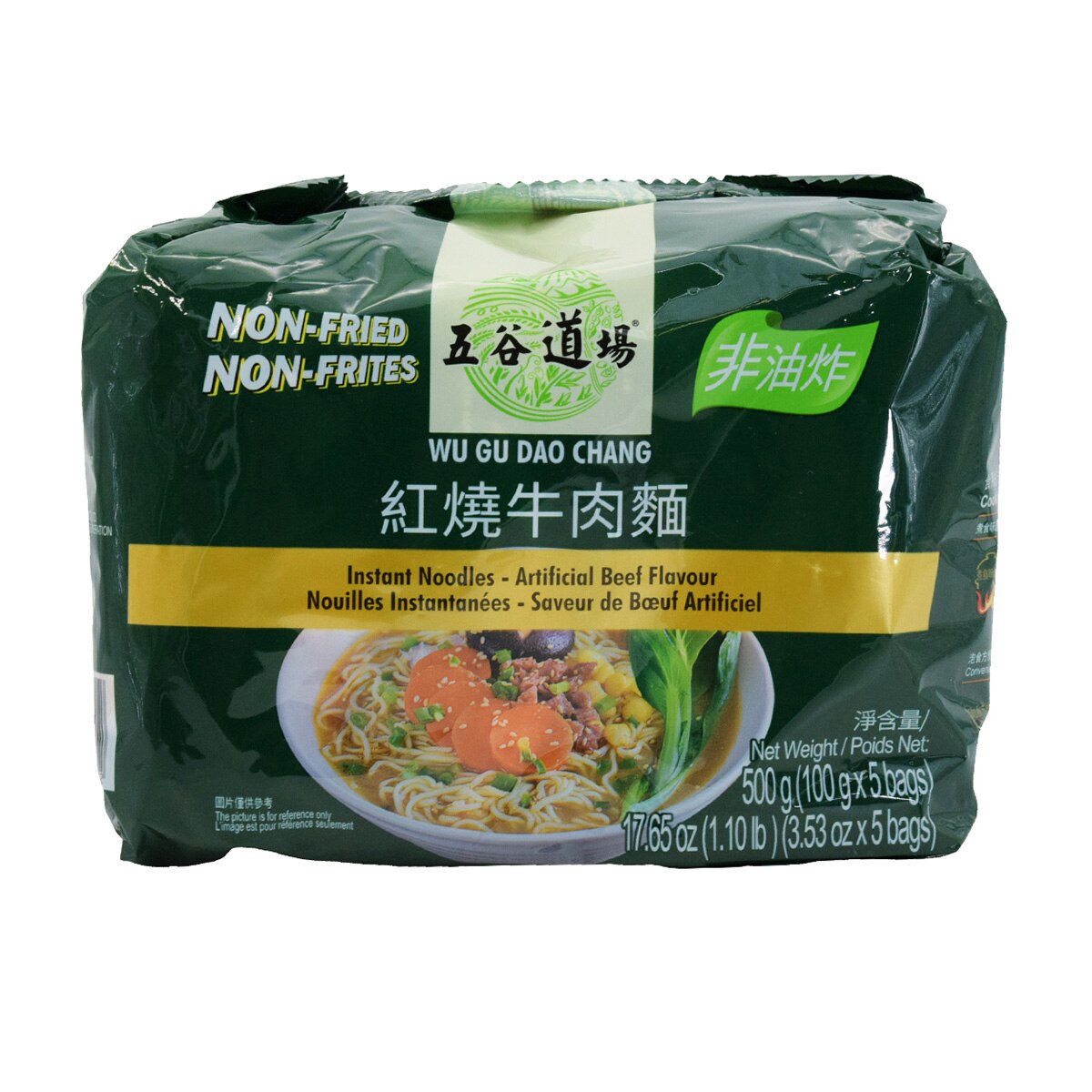 Wu Gu Dao Chang Beef Flavor Instant Noodle (5x3.52oz) | T&T