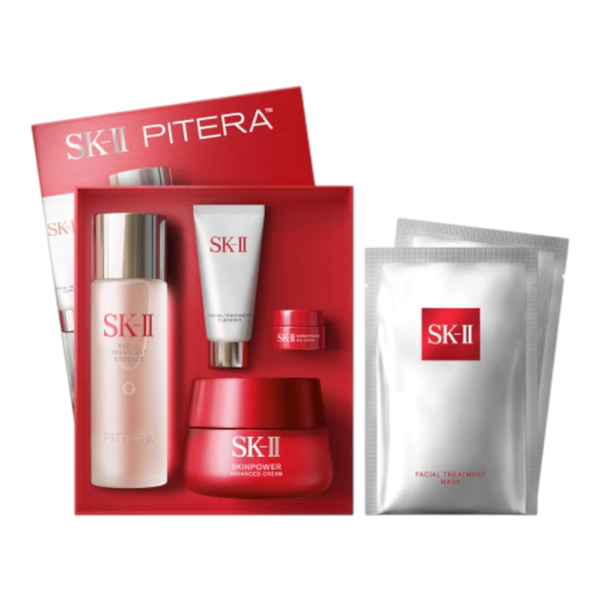 ［新品未使用品］SK２ PITERA SK-II PITERA 经典大红瓶紧致嫩肤套装(6pc) ｜ 大统华超级市场美国
