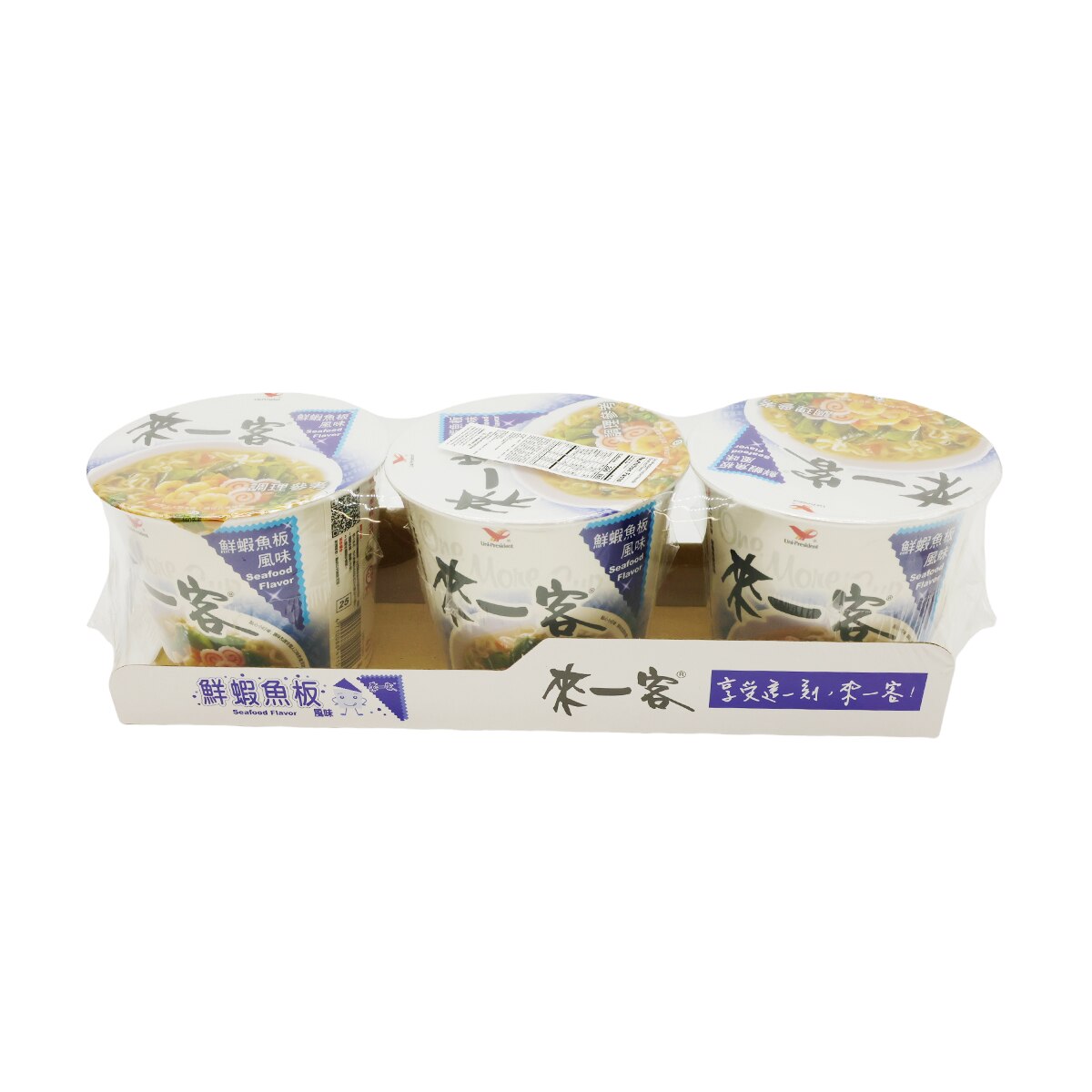 Uni-President Instant Noodle - Seafood Flavor (3x2.22oz) ｜ 大統華