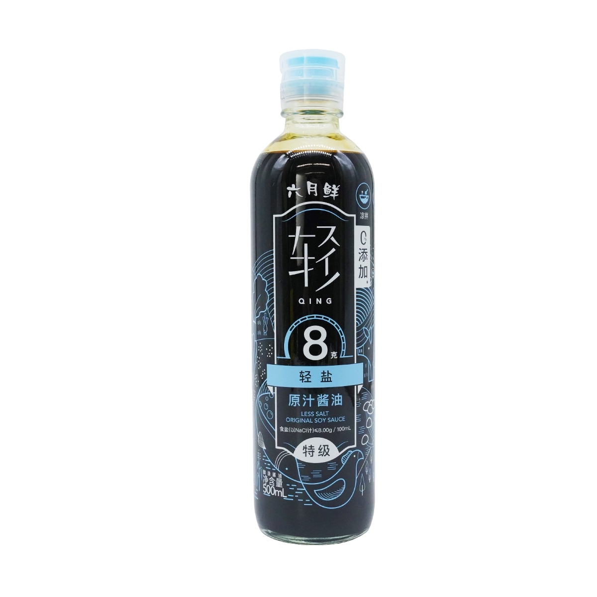 Liuyuexian Lower Salt Original Soy Sauce (16.9fl.oz) ｜ 大统