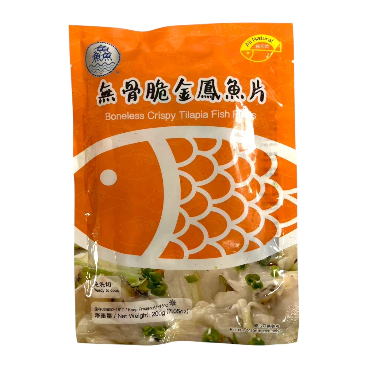 Frozen Boneless Crispy Tilapia Fish Fillets (7.05oz) ｜ 大统华超级