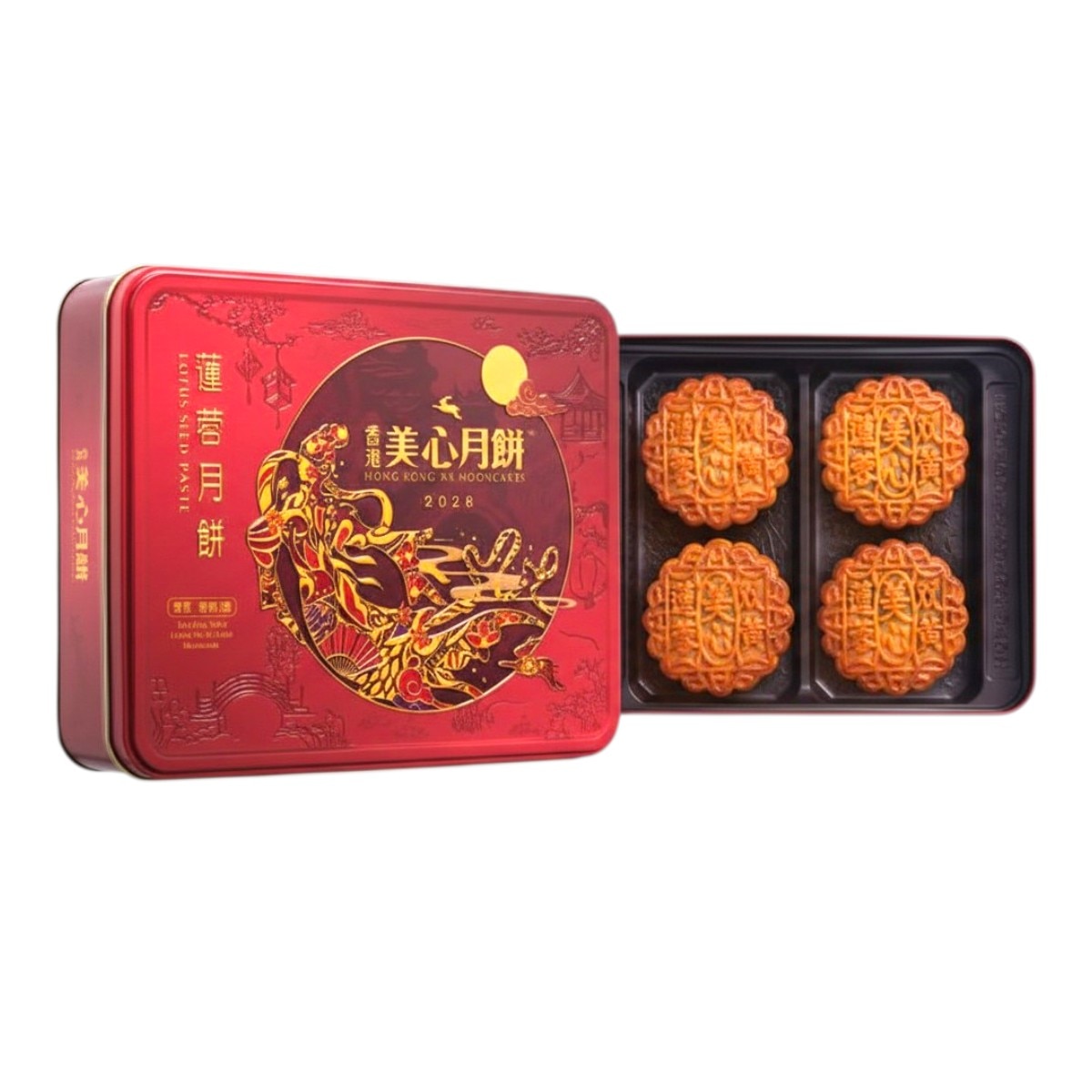 ニキ 心晴 中国缶② 美心双黄莲蓉月饼(4x6.52oz) | T&T Supermarket US