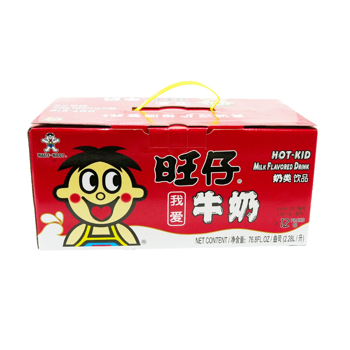 Want Want Hot-Kid Milk Flavored Drink (12x6.4fl.oz)