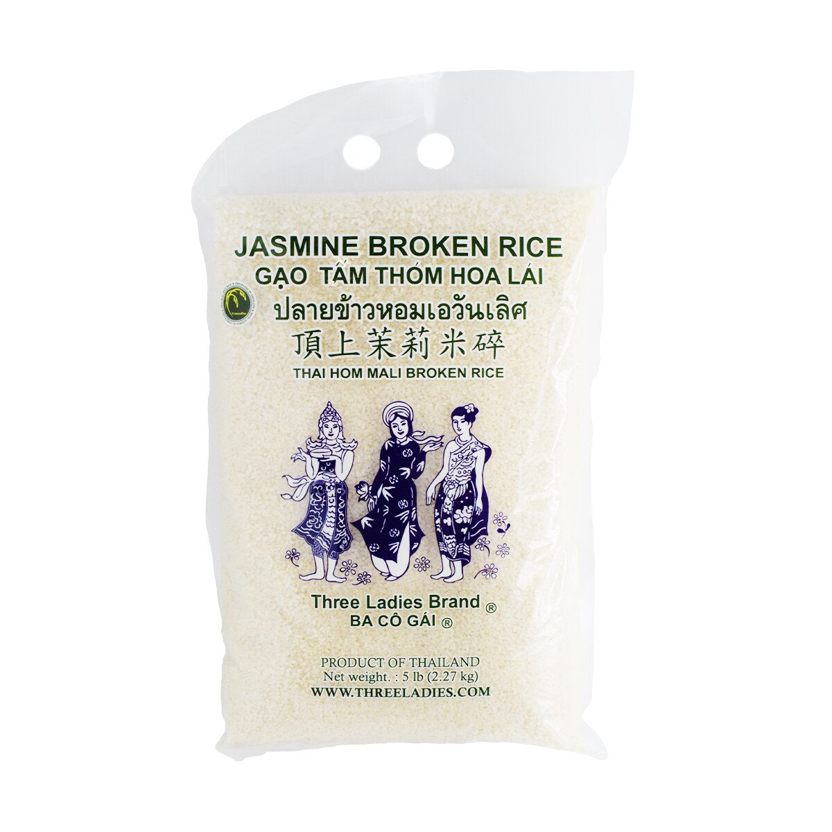 Three Ladies Jasmine Broken Rice (5lb) | T&T Supermarket US