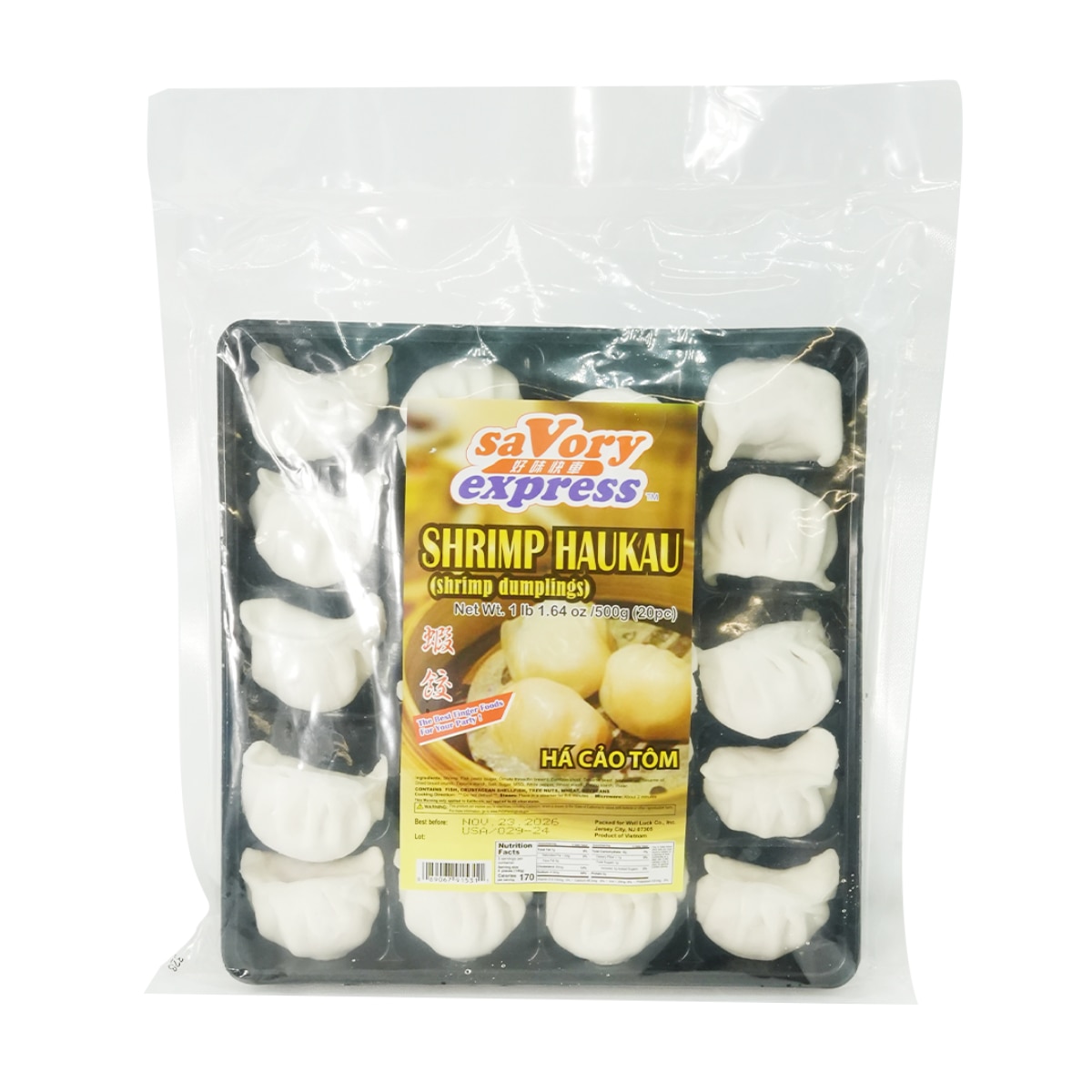 Savory Express Shrimp Haukau Dumplings (1lb 1.64oz) | T&T