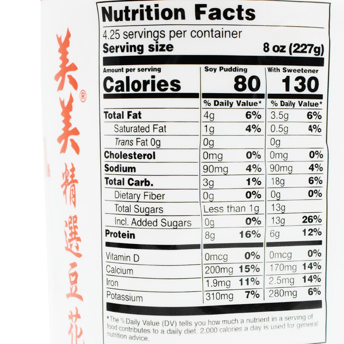 美美精选原味豆花(34oz)