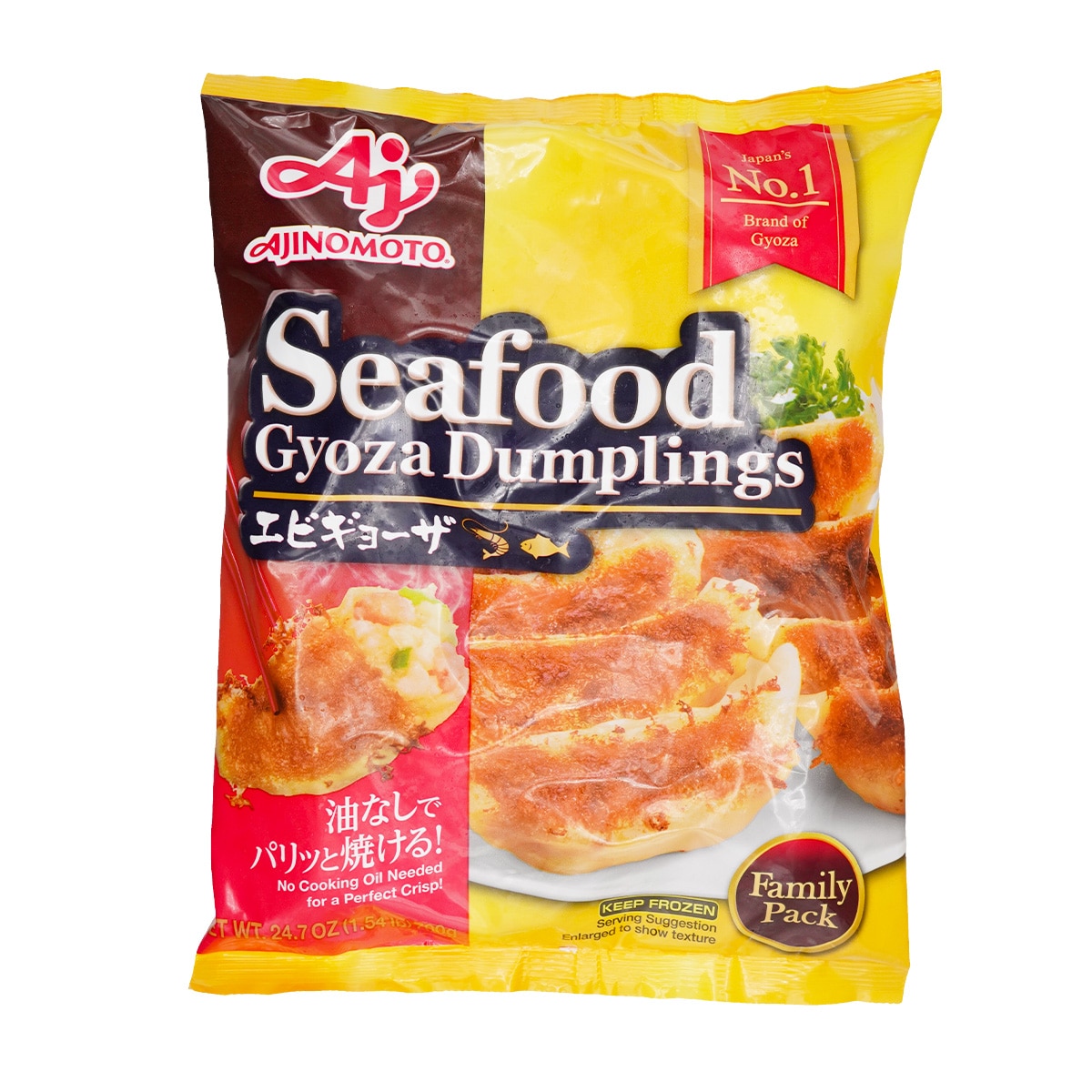 Ajinomoto Seafood Gyoza Dumplings Family Pack (24.7oz) | T&T
