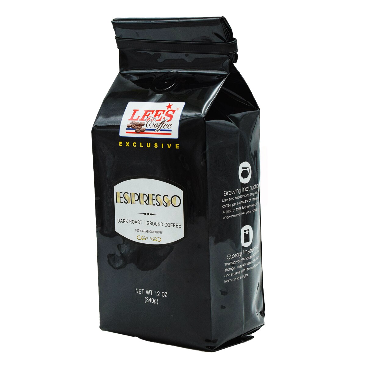 Lee's Coffee Espresso Ground Coffee (12oz) ｜ 大統華超級市場美國