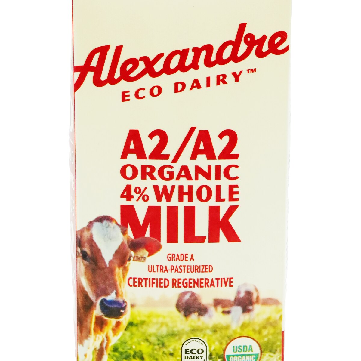 Alexandre Family Farm Eco Dairy A2/A2 2% Fat Organic Whole Milk