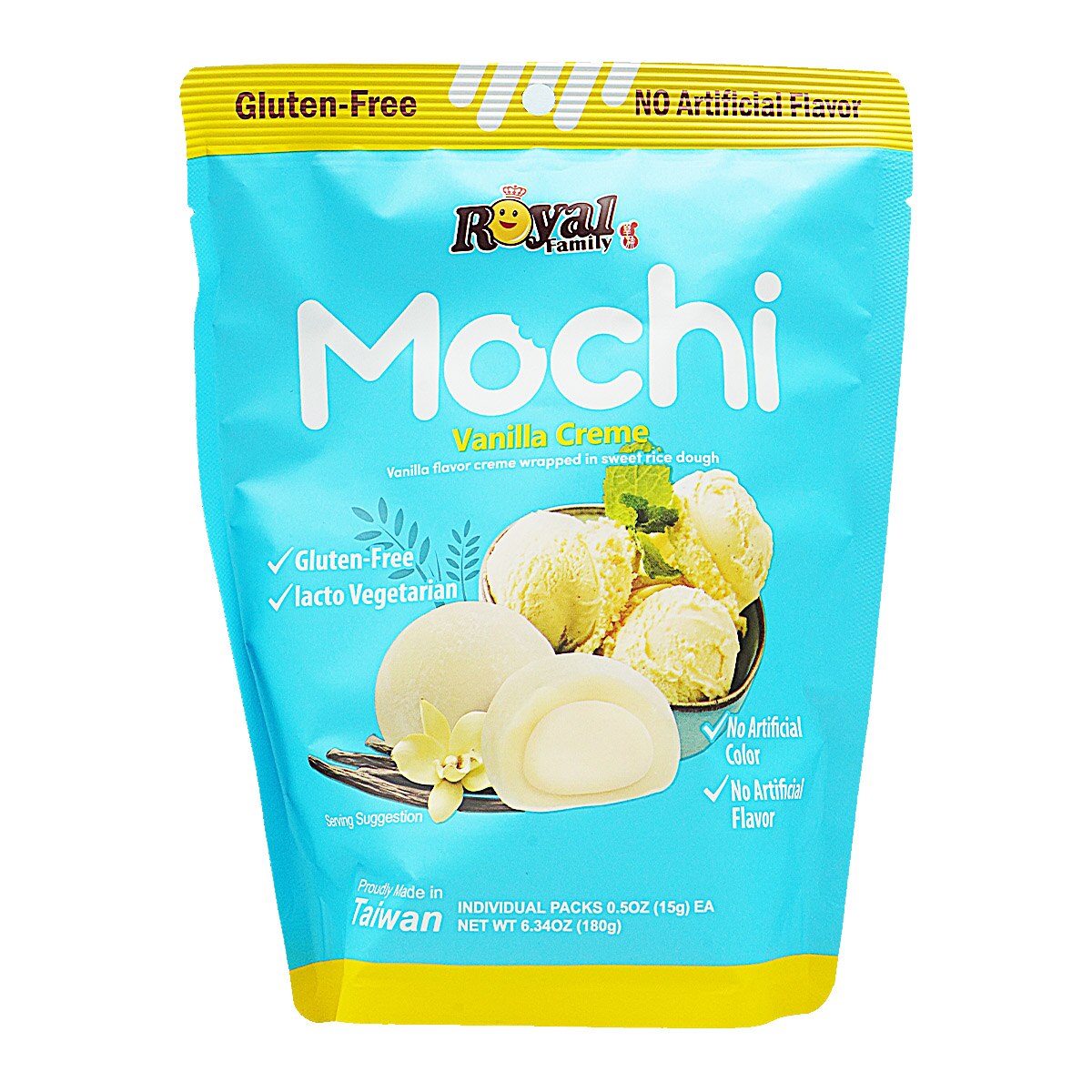 Royal Family Mochi - Vanilla Cream Flavor (6.34oz) | T&T