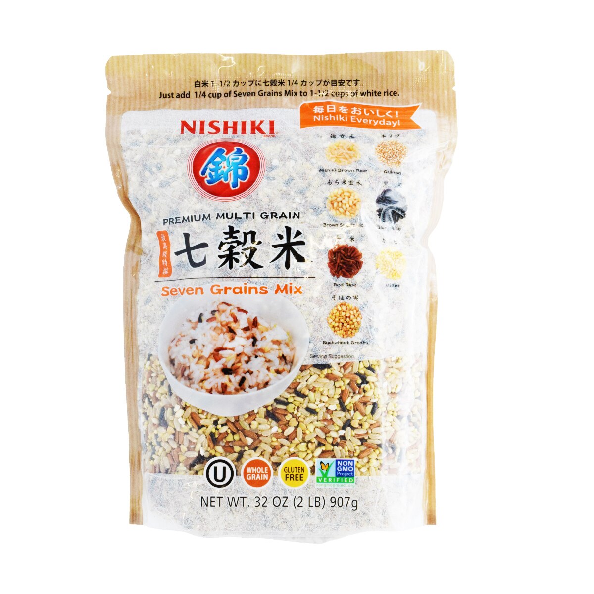 rice 2点 Nishiki Seven Grain Mix Rice (2lb) ｜ 大统华超级市场美国
