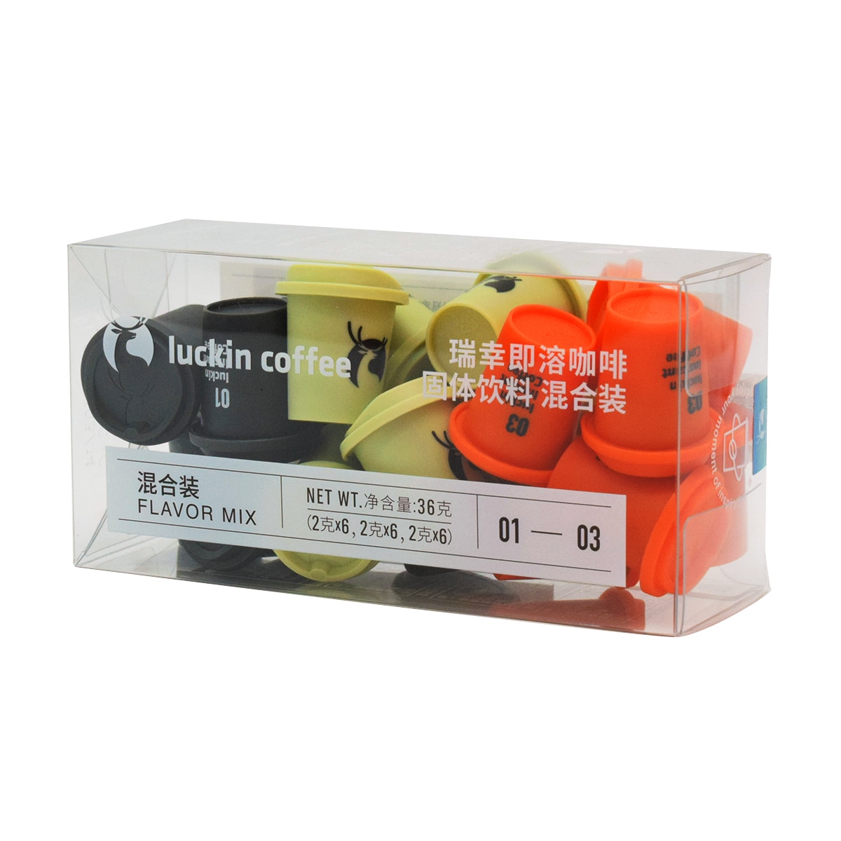 Luckin Coffee Instant Coffee - Mix Flavor (18x0.07oz) ｜ 大统华