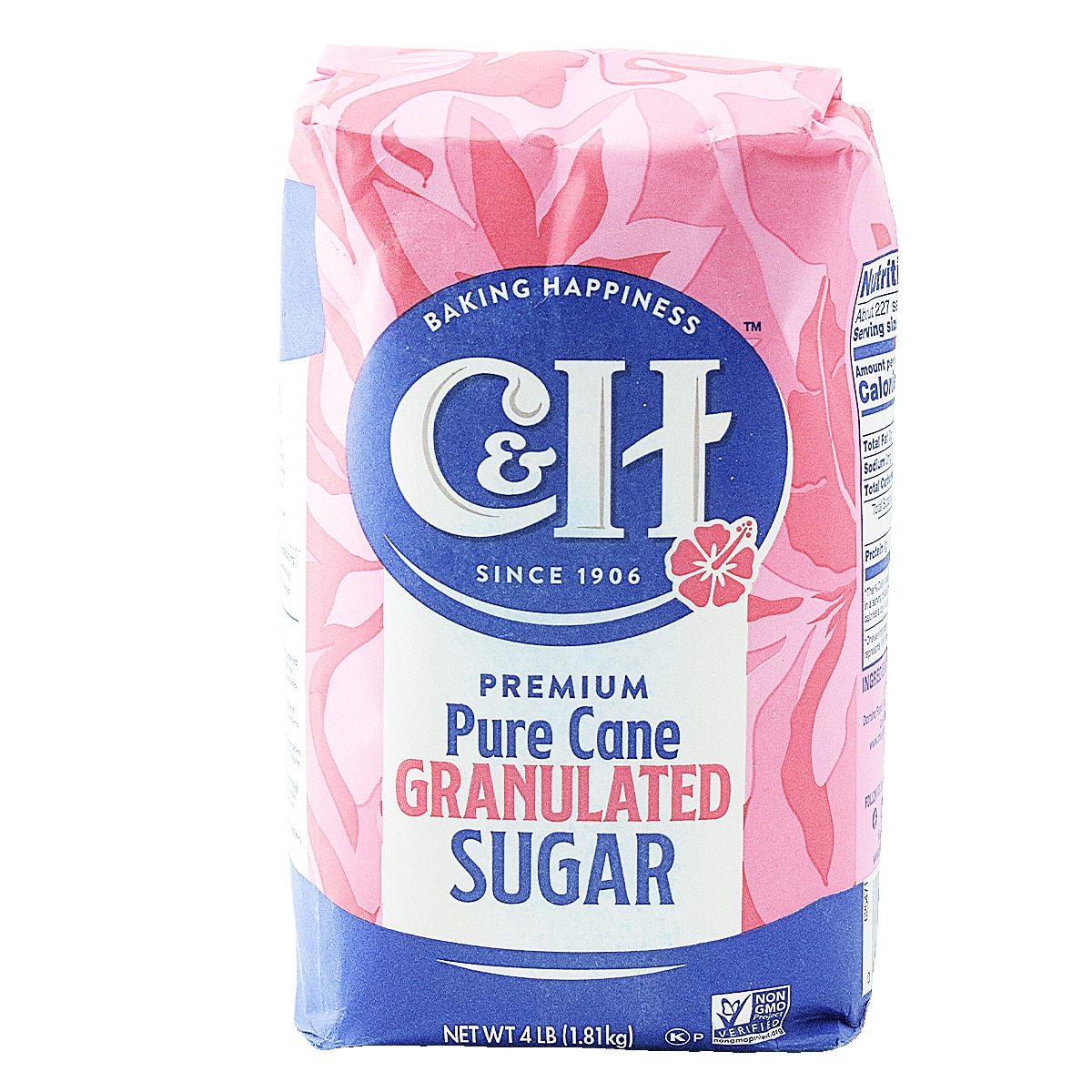 C&H Premium Pure Cane Granulated Sugar (4lb) ｜ 大統華超級市場美國