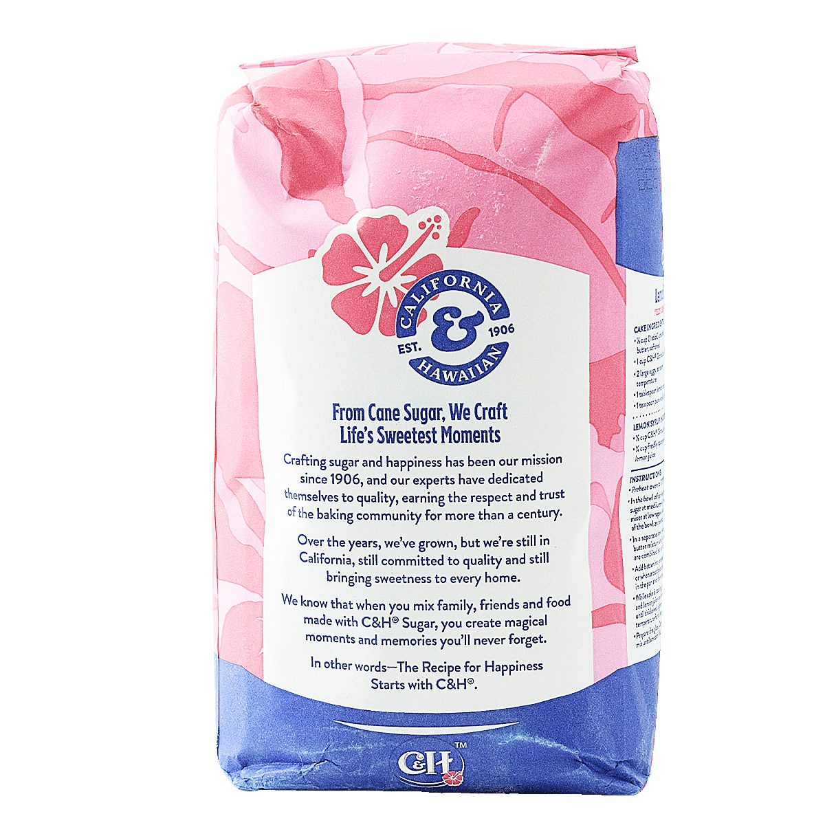 C&H Premium Pure Cane Granulated Sugar (4lb) ｜ 大統華超級市場美國