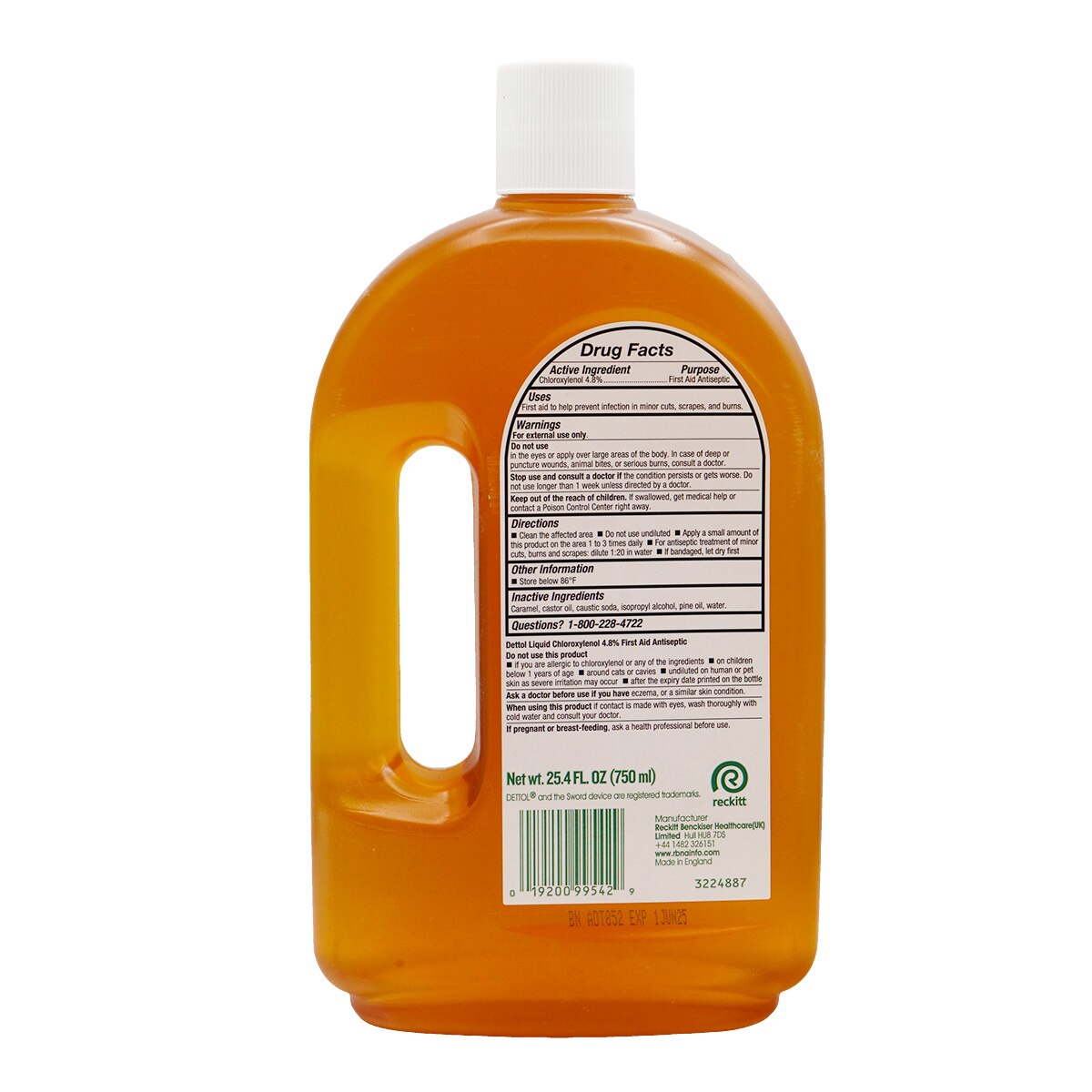 Dettol Chloroxylenol Antiseptic Cleansing Liquid (25.4fl.oz) ｜ 大