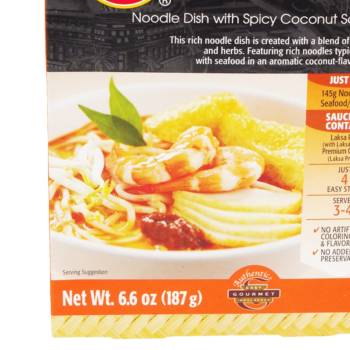 Prima Taste Laksa Noodle Dish with Spicy Coconut Soup (6.6oz