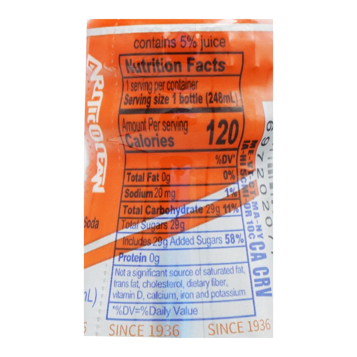 Arctic Ocean Mandarin Flavor Soda (8.38fl.oz) | T&T Supermarket US