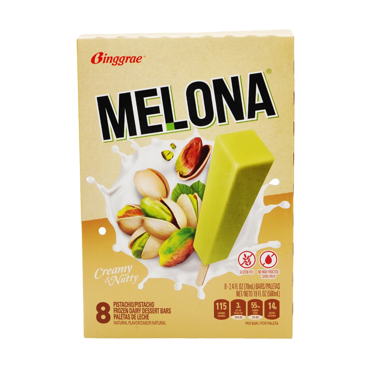 冰极Melona 开心果冰棒(8x2.4fl.oz) | T&T Supermarket US