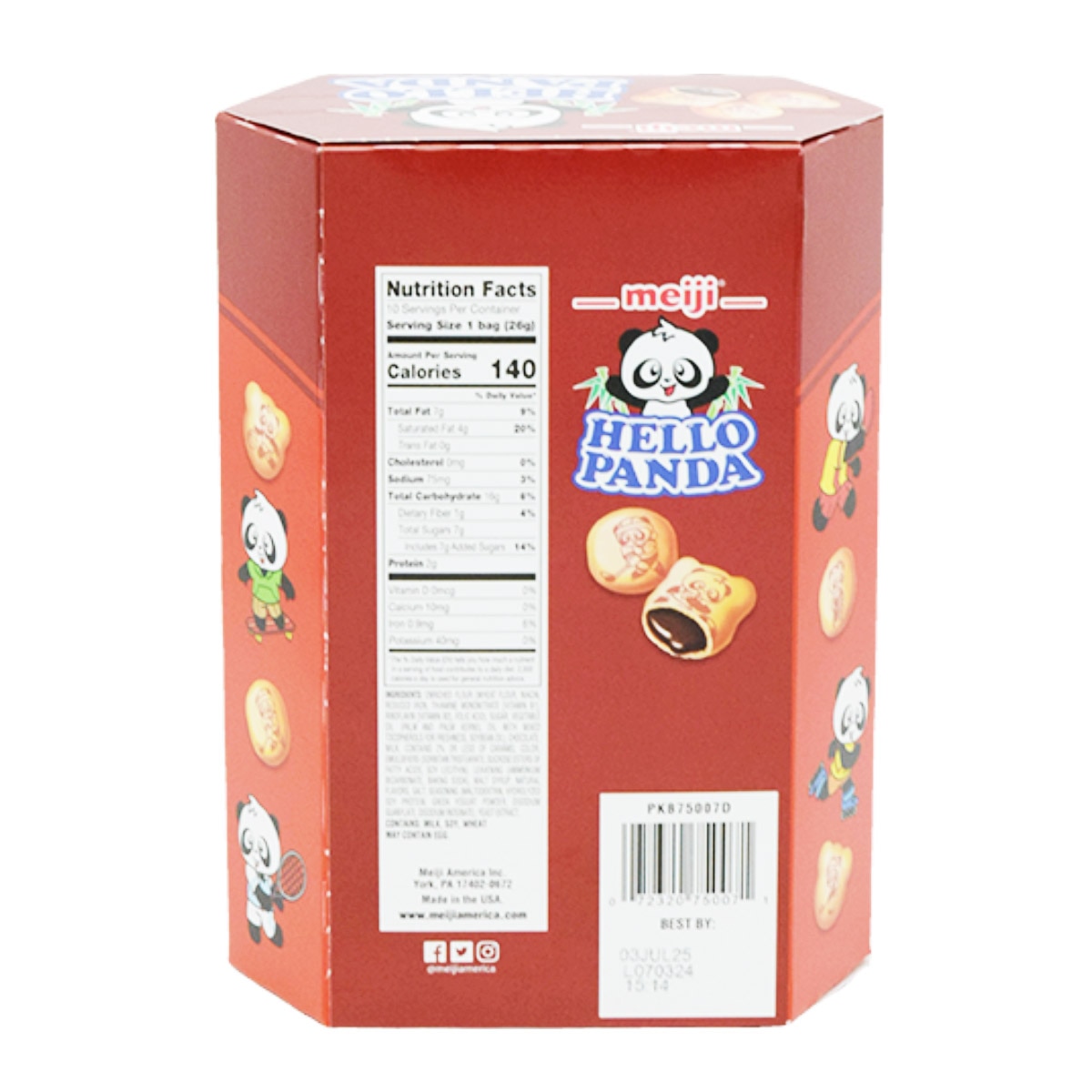 Meiji Hello Panda Biscuit - Chocolate Flavor (10x0.91oz) | T&T