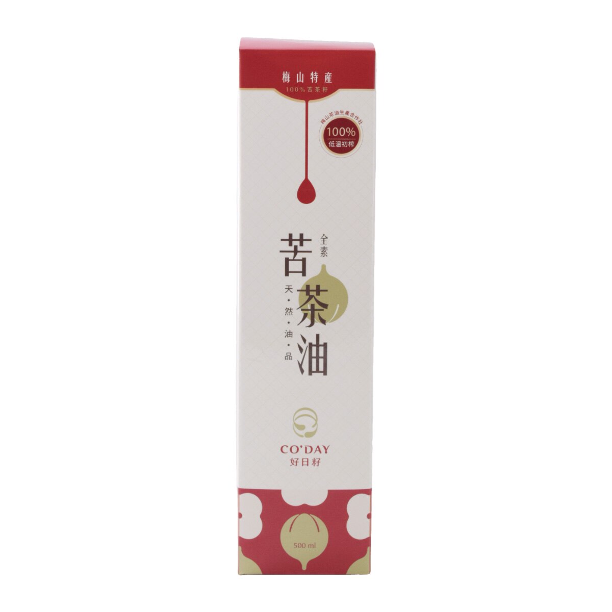 Co'day 100% Fresh Squeezed Camellia Oil (17fl.oz) ｜ 大统华超级