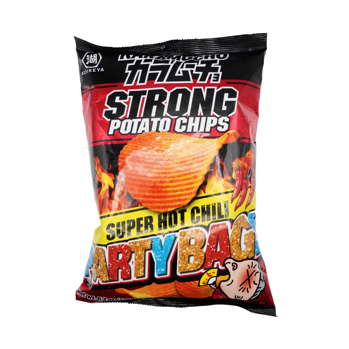 Koikeya Karamucho Strong Potato Chips Party Bag - Super Hot Chili