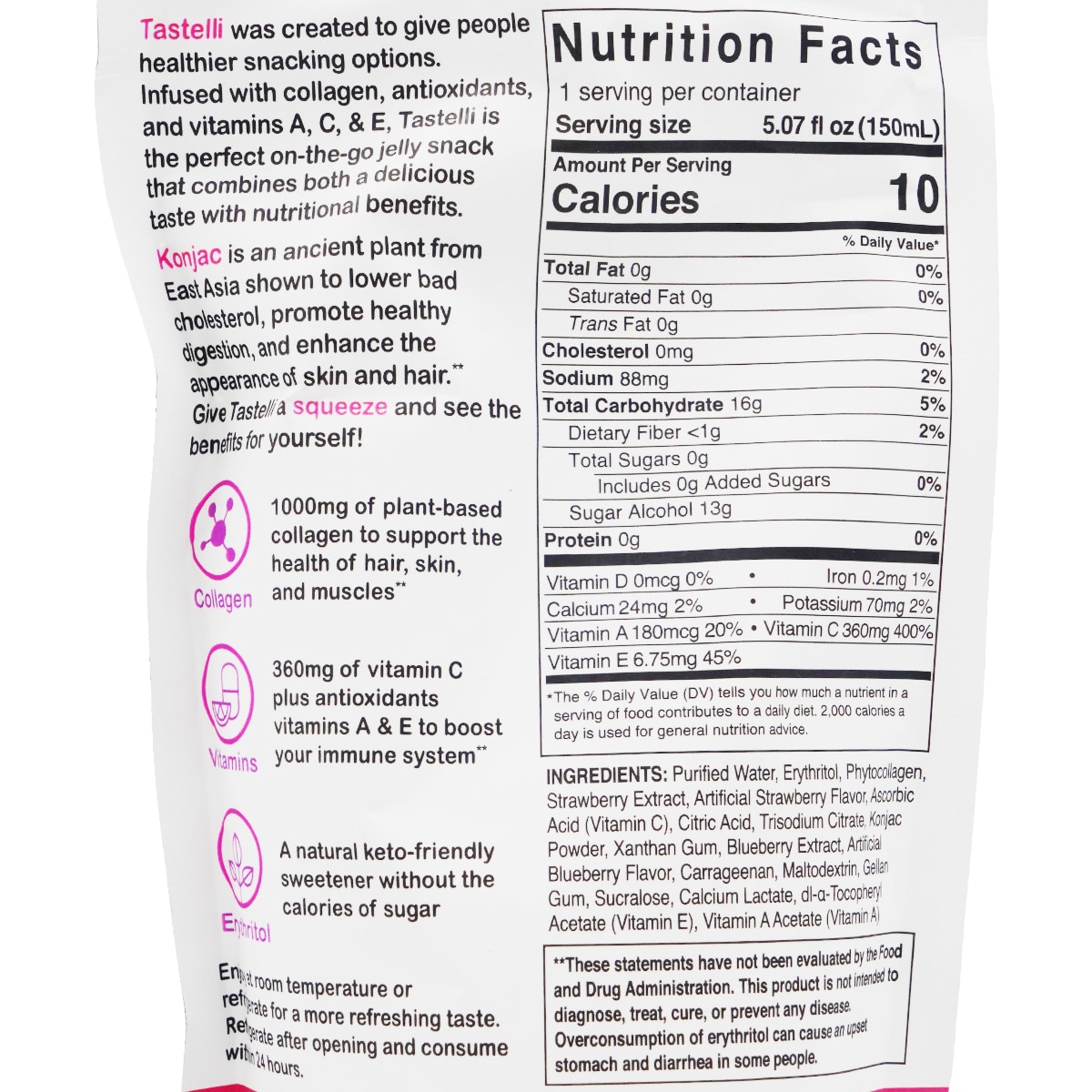 Tastelli Double Berry Konjac Jelly (5.07fl.oz) | T&T Supermarket US