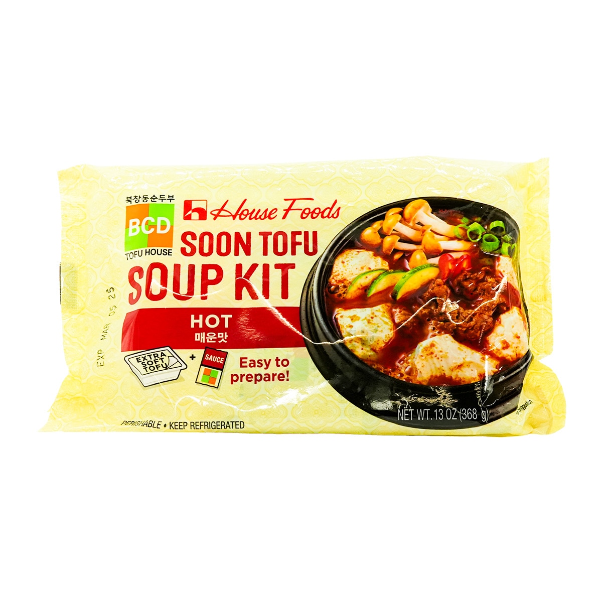 House BCD Soon Tofu Soup Kit - Hot (13oz) ｜ 大統華超級市場美國