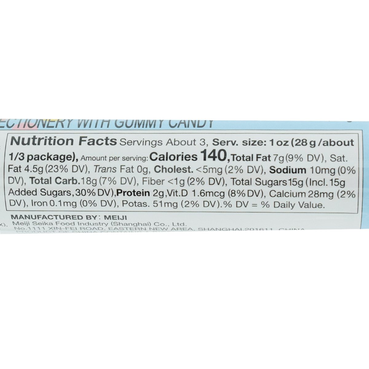 Meiji Choco Gummy - Assorted Fruit Flavor (2.85oz)