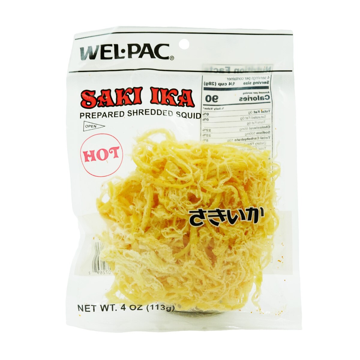 Welpac 辣鱿鱼丝(4oz) | T&T Supermarket US