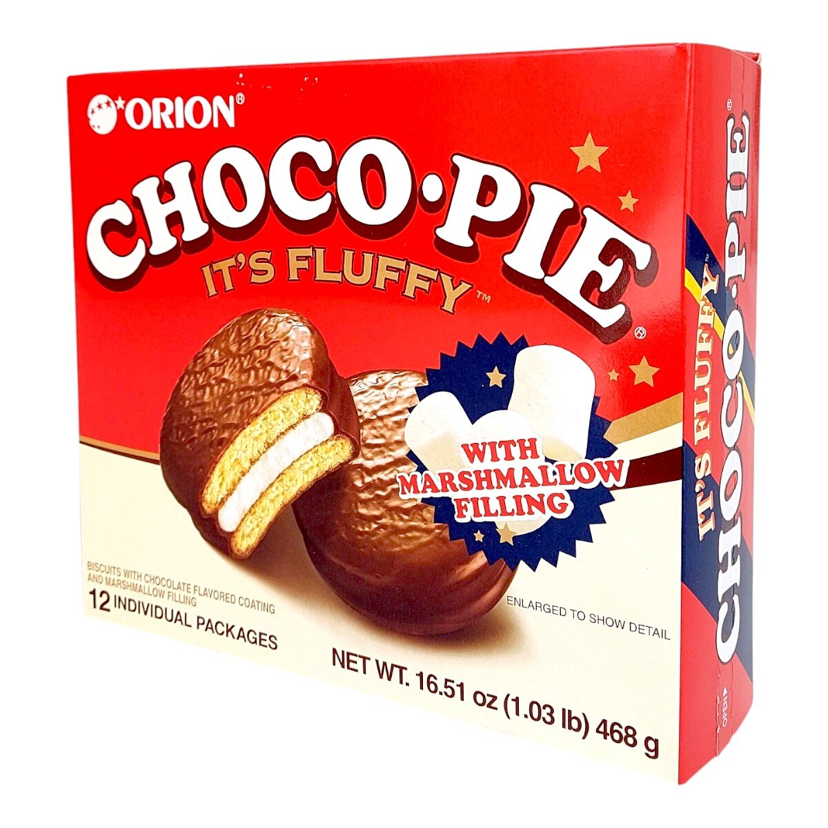 Orion Choco Pie 12pcs (16.51oz) ｜ 大统华超级市场美国