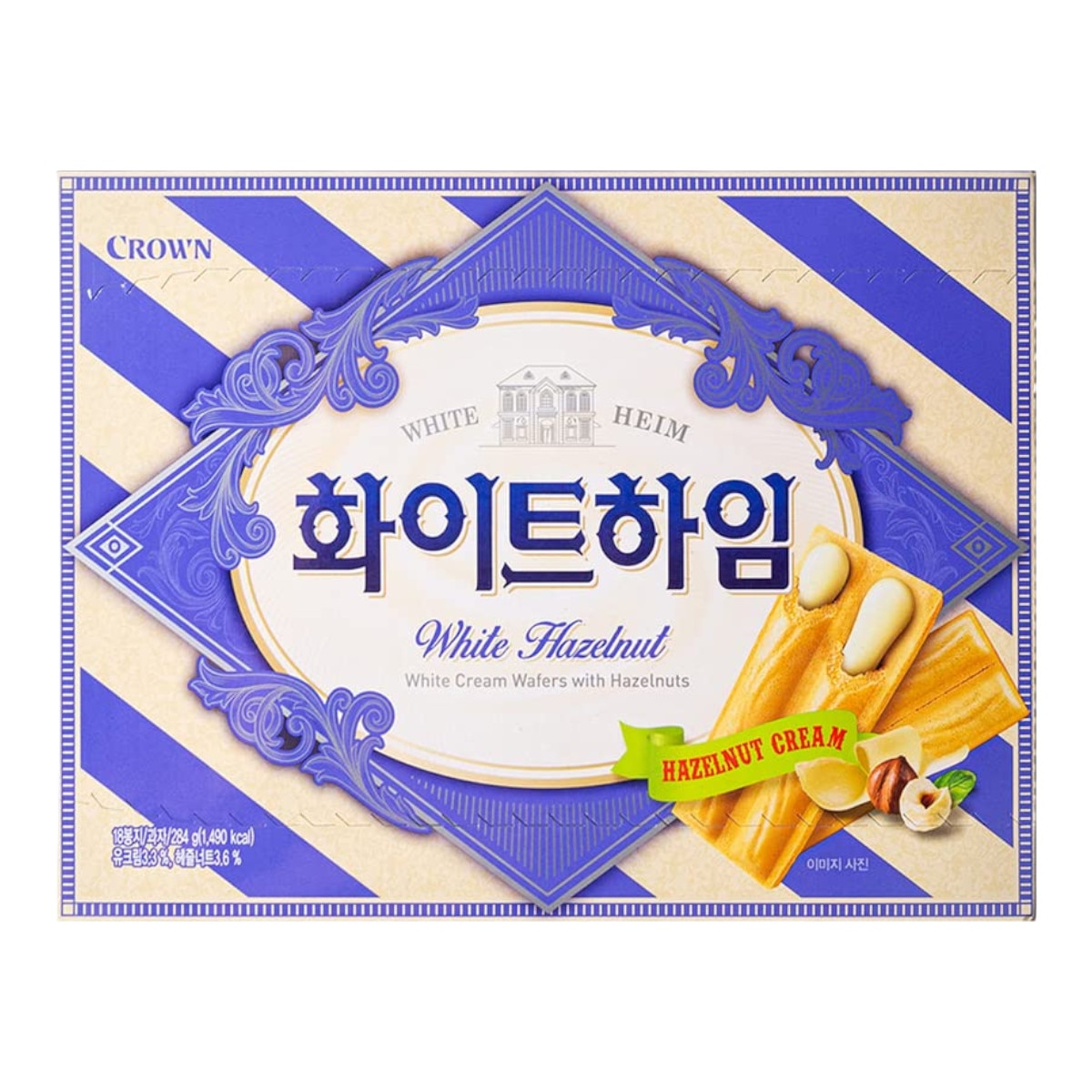 Crown White Heim Cream Wafers with Hazelnuts (10.02oz) | T&T