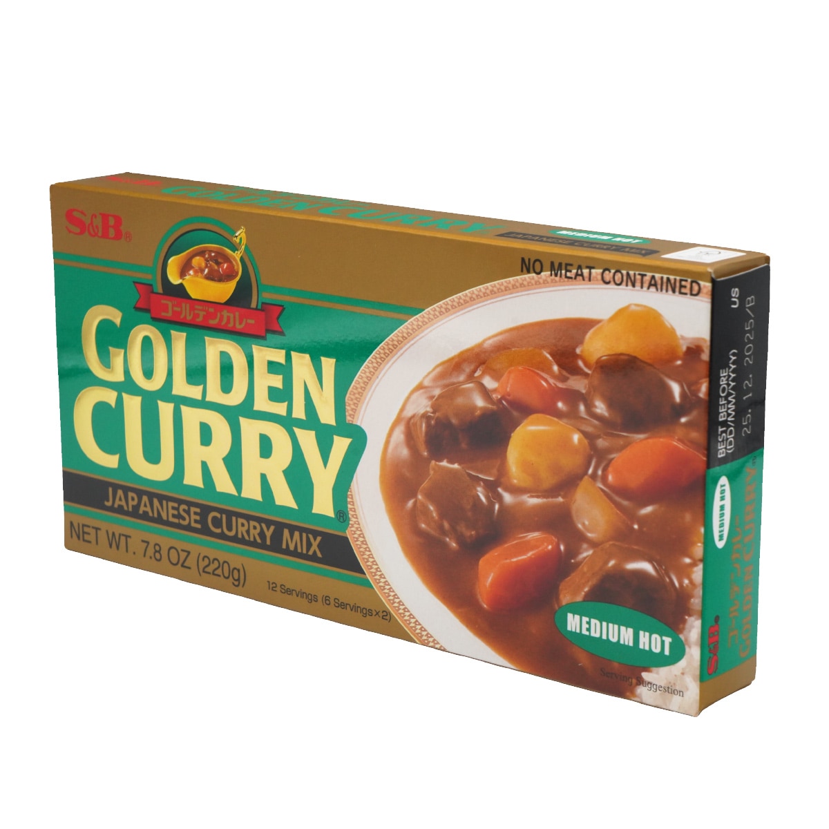 S&B Golden Curry - Medium Hot (7.8oz) | T&T Supermarket US