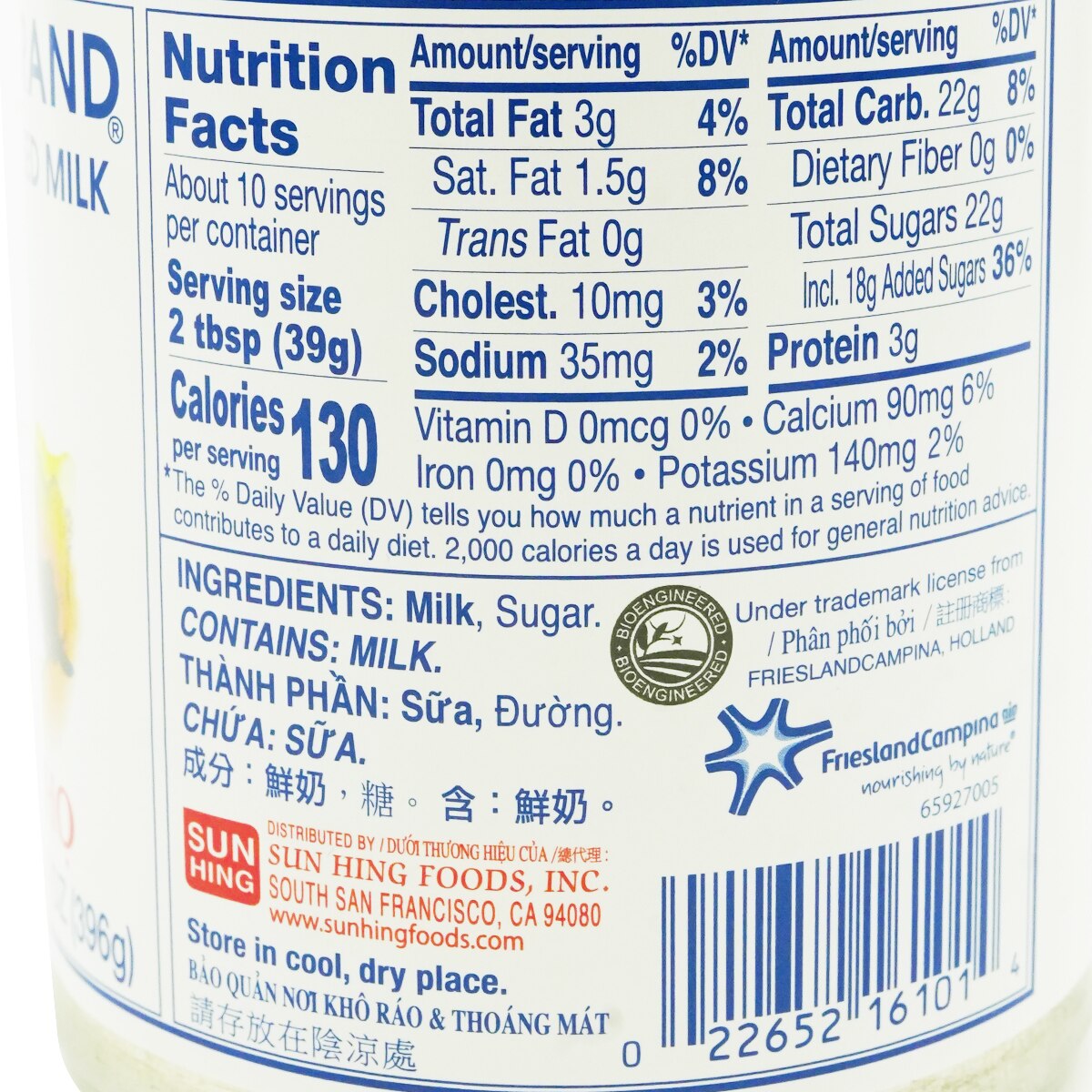 Longevity Brand Sweetened Condensed Milk (14oz) ｜ 大統華超級市場美國