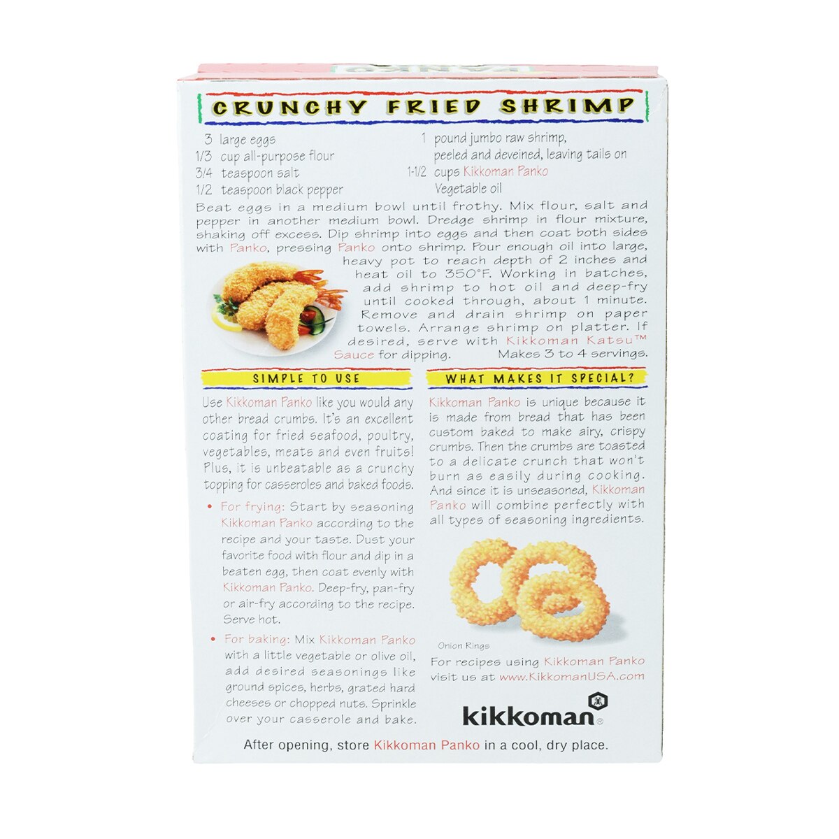 Kikkoman Janpanese Style Panko Bread Crumbs (8oz) | T&T Supermarket US