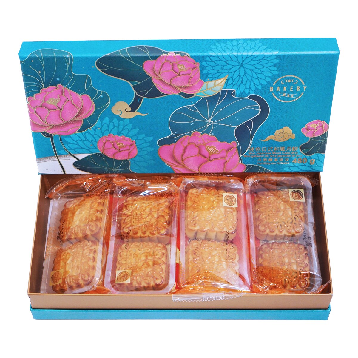 T&T Bakery Mini Japanese Mooncake (8x2.11oz) ｜ 大统华超级