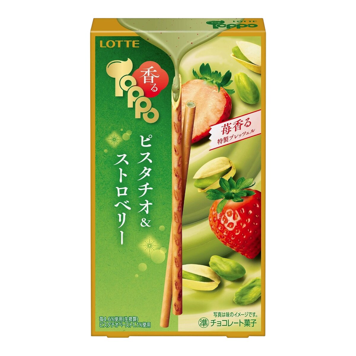 toppoさん専用　27本 Lotte Toppo Pistachio Strawberry Sticks (2.54oz) ｜ 大統華超級市場美國