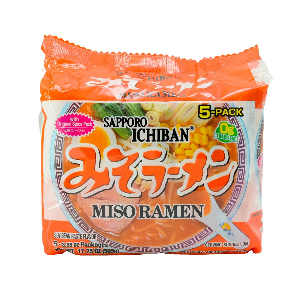 Sapporo Miso Ramen (5x3.55oz) | T&T Supermarket US