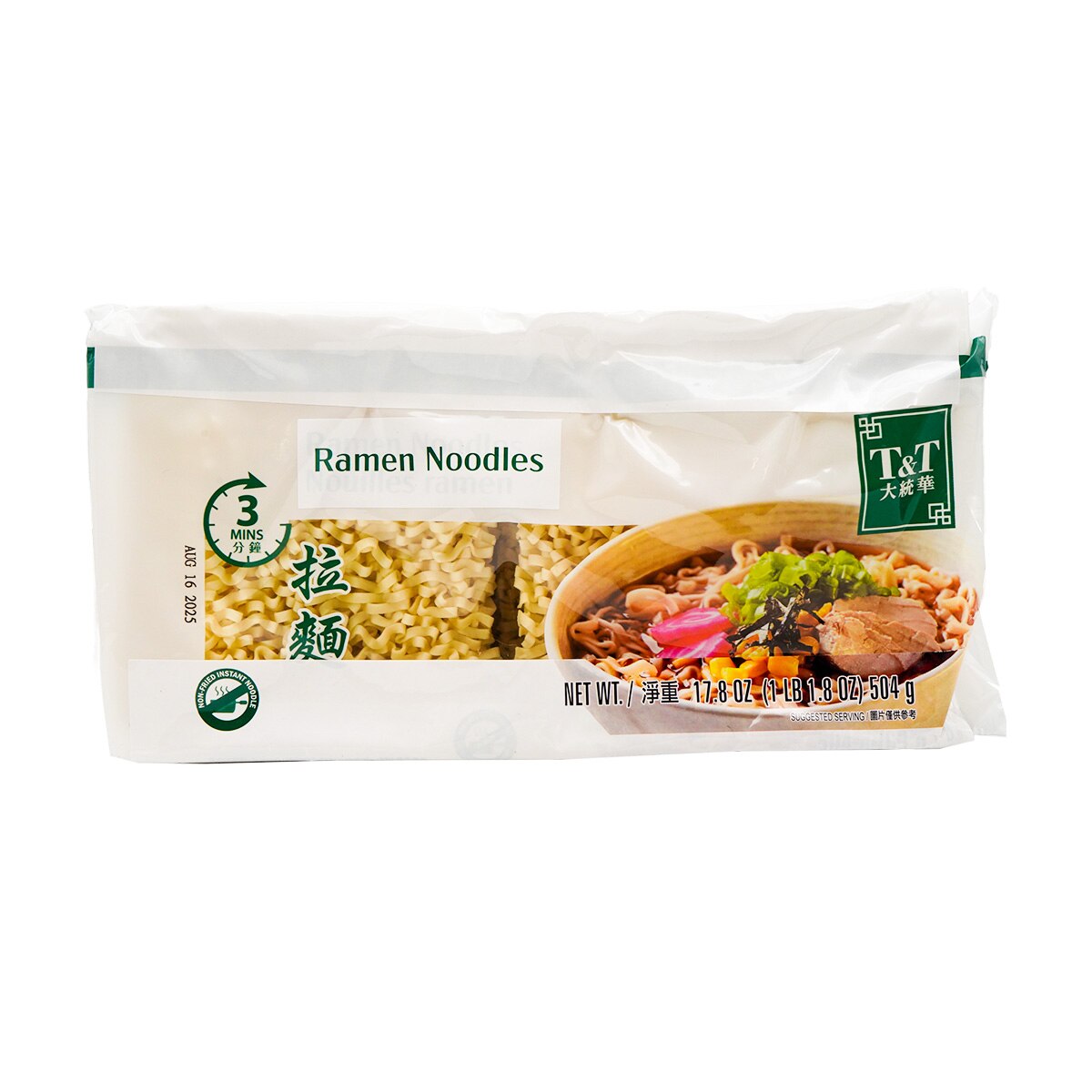 T&T 3 Minutes Ramen Noodle (17.8oz) ｜ 大统华超级市场美国