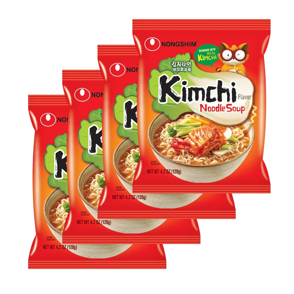 【新品未開封】Chi-Leung YUEN イングリッシュカントリーサイド Nongshim Noodles - Kimchi Flavor (4x4.23oz)