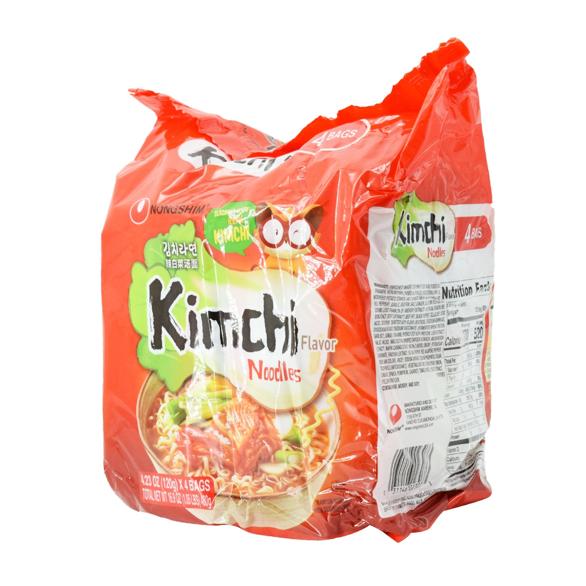Nongshim Noodles - Kimchi Flavor (4x4.23oz) ｜ 大統華超級市場美國