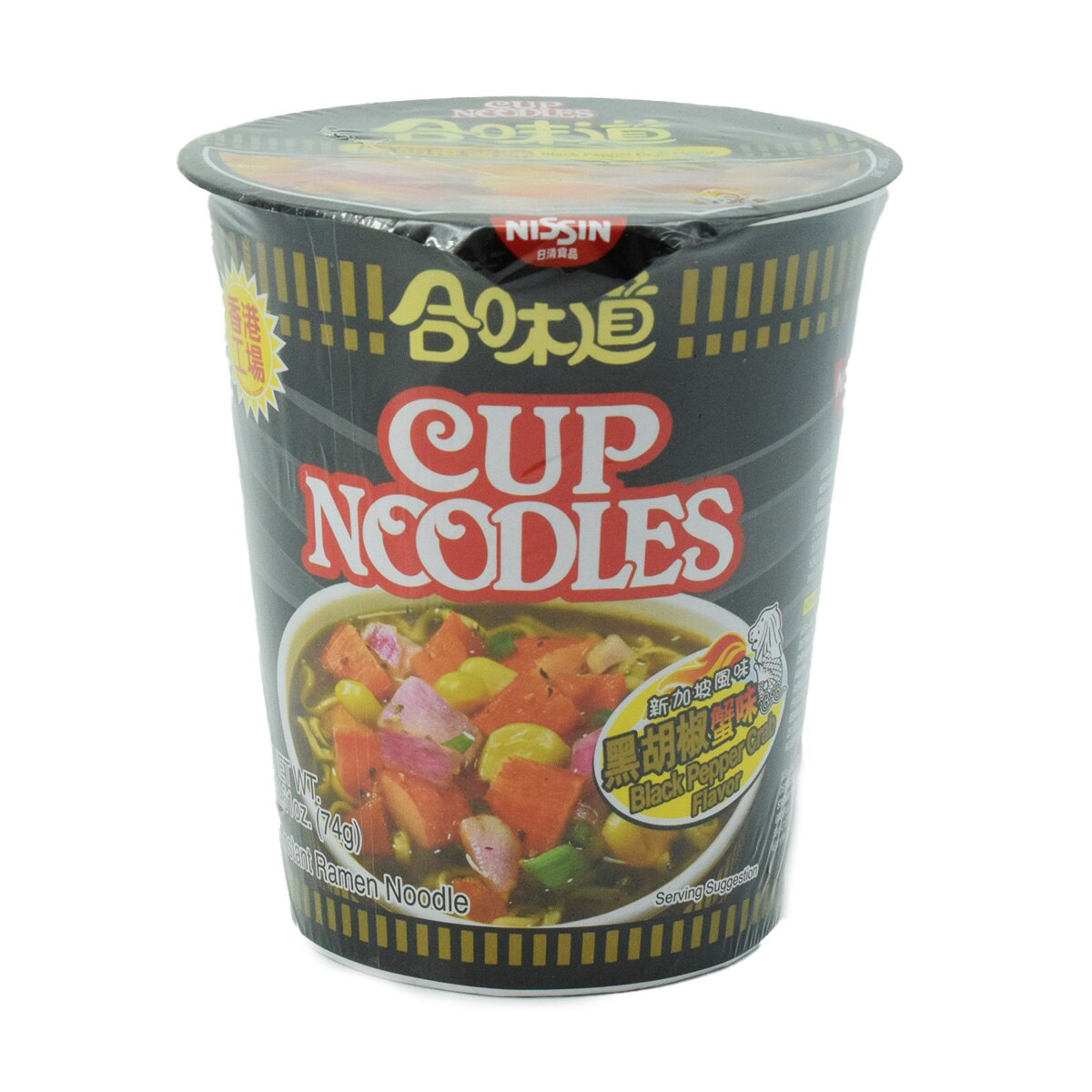Nissin Cup Noodles - Black Pepper Crab Flavor (2.61oz) ｜ 大统华