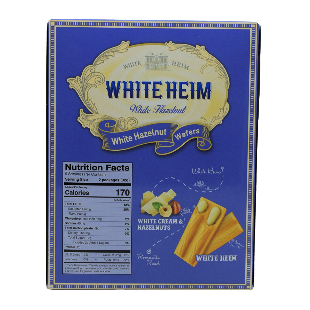 Crown White Heim Cream Wafers with Hazelnuts (10.02oz) | T&T