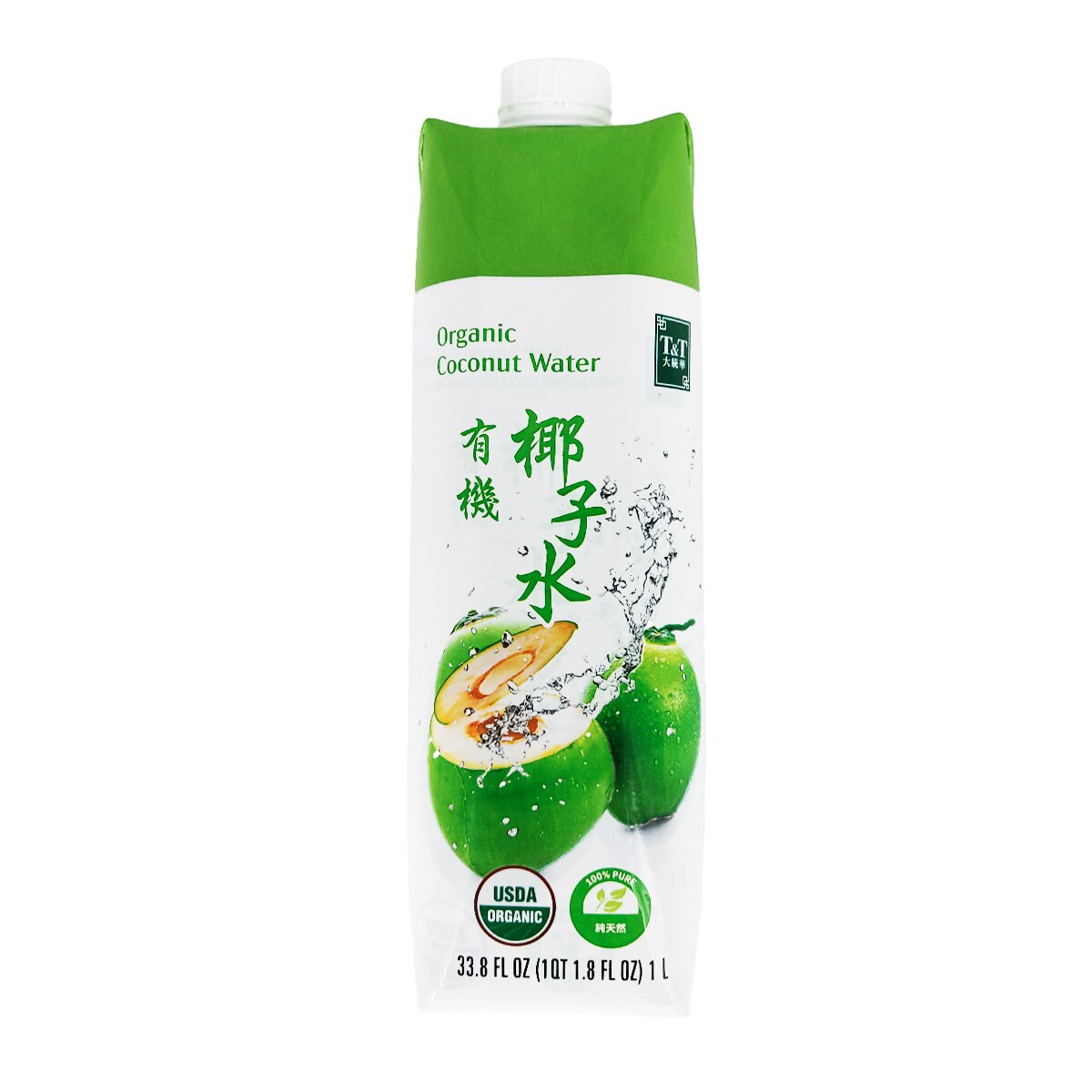 T&T 有机椰子水(33.8fl.oz)