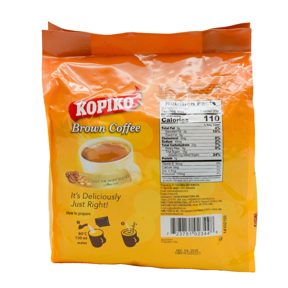 Kopiko Brown Coffee Mix (30x0.88oz)